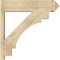 Ekena Millwork Merced Rough Sawn Arts and Crafts Outlooker, Douglas Fir, 8"W x 32"D x 32"H OUT08X32X32MRC03RDF - alternate 2